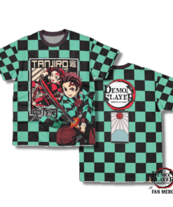 Tanjiro Kimono Pattern Vintage Graphic T-shirt