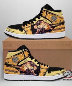 Demon Slayer Shop – Zenitsu Shoes Boots Skill Thunder Breathing Anime Sneakers Fan Kimetsu no Yaiba Merch