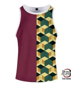 Kimetsu no Yaiba Tank Top Giyu Tomioka Pattern Official Merchandise