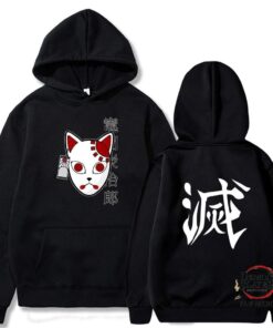 Kimetsu no Yaiba Hoodie Tanjiro Mask & Hanafuda Official Merchandise