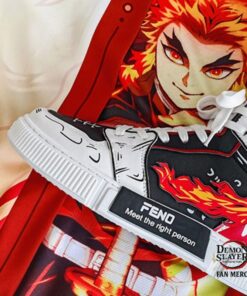 Demon Slayer Shoes – Kyoujurou Rengoku High Top Sneakers Casual Shoes
