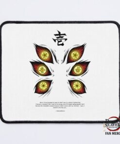 Demon Slayers Mouse Pads – Upper Moon Eyes Intense Gaze Mouse Pad