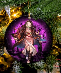 Nezuko Moonlight Holiday Ornament – Perfect Gift Idea