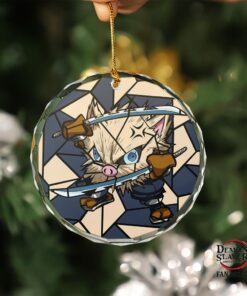 Primeape Inosuke Stained Glass Ornament Perfect Christmas Holiday Gift