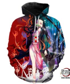 Nezuko 3D Pullover Hoodie