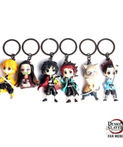 Demon Slayer Keychain – Cute Pendant Kamado Tanjirou Nezuko Agatsuma Zenitsu Key Chains
