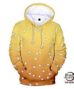 Kimetsu no Yaiba Hoodie Zenitsu Haori Pattern Official Merchandise