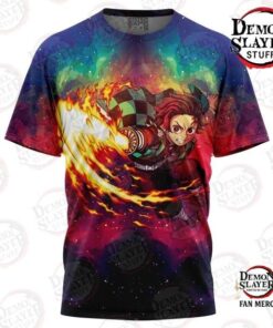 Demon Slayer Shop – Space Samurai Tanjiro T-Shirt Kimetsu no Yaiba Merch