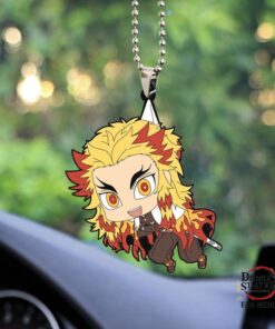 Anime Demon Slayer Rengoku Custom Shape Ornament Custom Shape Car Accessories and Decorations