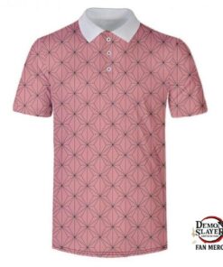 Kimetsu no Yaiba Polo Shirt Nezuko Kamado Pattern Official Merchandise