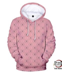 Kimetsu no Yaiba Hoodie Nezuko Kamado Pattern Official Merchandise