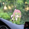 Anime Demon Slayer Mitsuri Kanroji Custom Shape Ornament for Vehicle Decor Custom Shape Car Accessories Decorations