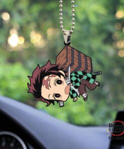 Anime Demon Slayer Tanjiro Figurine Custom Shape Ornament Custom Decorative Custom Shape Car Accessories Decorations