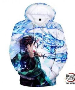 Kimetsu no Yaiba Hoodie Tanjiro Water Dragon Official Merchandise