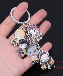 Demon Slayer Keychain – Metal Keychain Kimetsu no Yaiba Pendant Keyring Gift