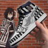 Demon Slayer Shop – Obanai Iguro Sneakers Sword Snake Anime Sneakers Kimetsu no Yaiba Merch