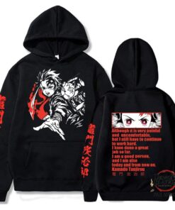 Demon Slayer Hoodie – Demon Slayer Characters Quotes Unisex Hoodie