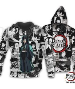 Demon Slayer Shop – Muichiro Tokito Manga Insipiration Zipped Hoodie