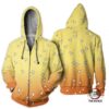 Demon Slayer Hoodie Shop – Zenitsu Agatsuma 3D Uniform Zipped Hoodie
