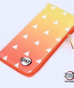 Demon Slayer Shop – Zenitsu Agatsuma Uniform PU Leather Wallet Kimetsu no Yaiba Merch