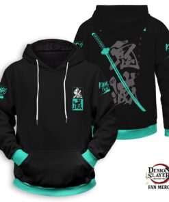 Demon Slayer Hoodie Shop – Tanjiro Style Unisex Pullover Hoodie