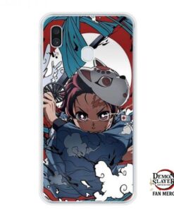 Kimetsu no Yaiba Phone Case Samsung – Tanjiro Water Surface Slash Official Merchandise