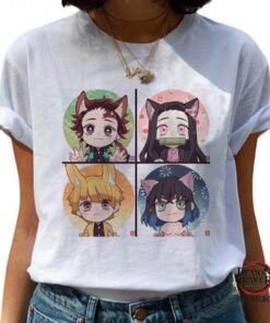 Kimetsu no Yaiba T-Shirt Neko’s Team Official Merchandise