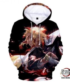 Kimetsu no Yaiba Hoodie Rengoku Kyojuro Official Merchandise