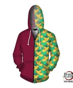 Kimetsu no Yaiba Hoodie Zip Up Giyu Tomioka Official Merchandise