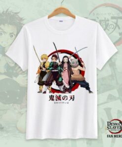 Demon Slayer T-shirt – Demon Slayer Friends T-shirt Kawaii Characters