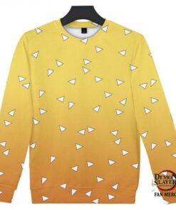 Kimetsu no Yaiba Sweatshirt Zenitsu Agatsuma Pattern Official Merchandise