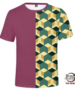 Kimetsu no Yaiba T-Shirt Giyu Tomioka Haori Pattern Official Merchandise