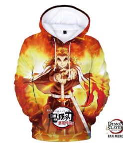 Rengoku 3D Pullover Hoodie