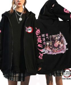 Kamnado Nezuko Demon Slayer Anime Harajuku Casual Coats