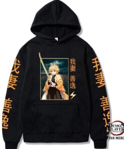 Kimetsu no Yaiba Hoodie – Streetwear Zenitsu Official Merchandise