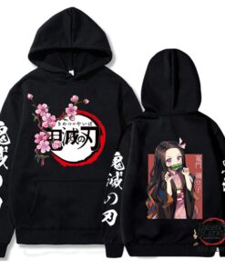Demon Slayer Hoodies – Kimetsu No Yaiba Nezuko Sakura Printed Hoodie