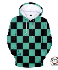 Kimetsu no Yaiba Hoodie Tanjiro Pattern Official Merchandise
