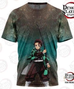 Demon Slayer Shop – Astral Aura Tanjiro T-Shirt Kimetsu no Yaiba Merch