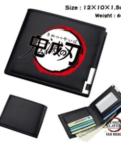 Demon Slayer Shop – Kimetsu No Yaiba Black Wallet Bifold Leather