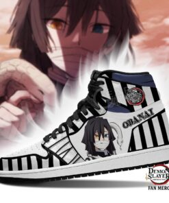 Demon Slayer Shop – Obanai Iguro Sneakers Snake Hashira Anime Sneakers Kimetsu no Yaiba Merch