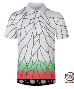 Kimetsu no Yaiba Polo Shirt Shinobu Kocho Pattern Official Merchandise