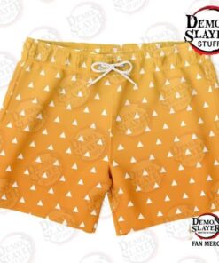 Demon Slayer Shop – Zenitsu Agatsuma Classic Swim Trunks Kimetsu no Yaiba Merch