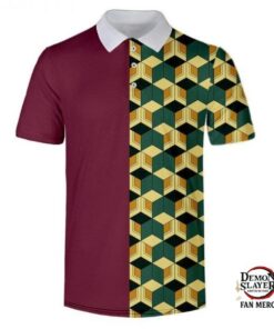 Kimetsu no Yaiba Polo Shirt Giyuu Tomioka Pattern Official Merchandise