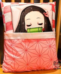 Demon Slayer Plush: Cute Sleeping Nezuko Kamado Plush Pillow Cover